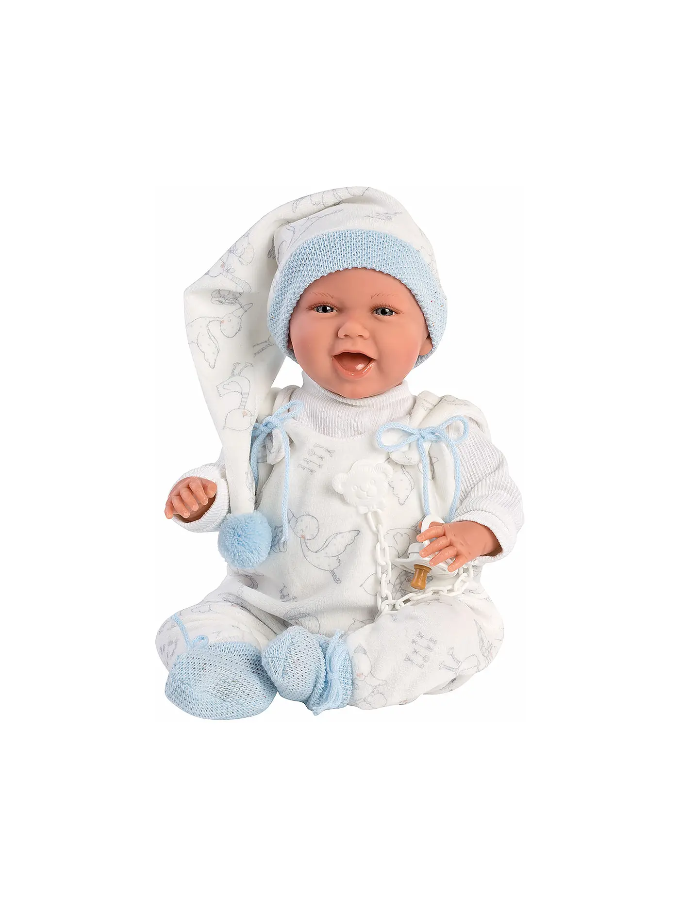 LLORENS | Babypuppe mit Hängewiege blau 42cm | 